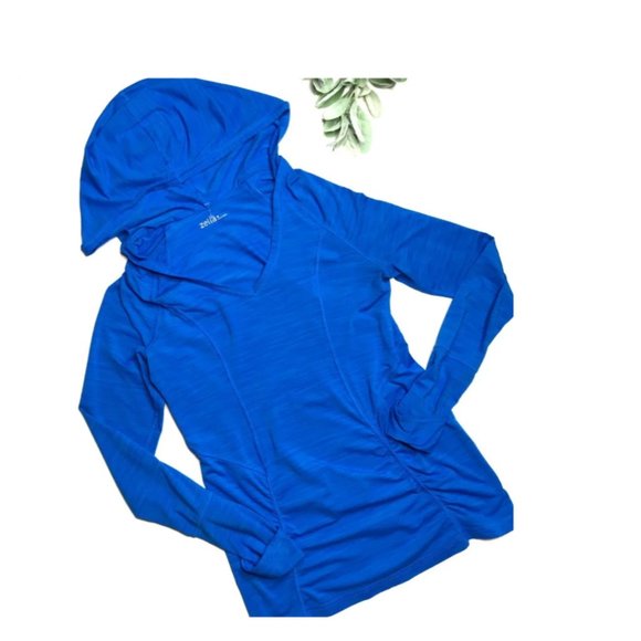 Zella Medium Easy Breezy Hoodie Blue - Picture 1 of 5